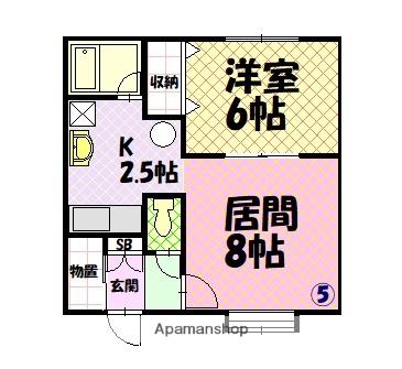 ジュリＢ棟 ｜北海道旭川市東光十六条４丁目(賃貸アパート1LDK・2階・31.59㎡)の写真 その2