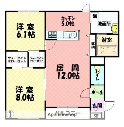 3条西ハイム ｜北海道旭川市三条西２丁目(賃貸アパート2LDK・3階・69.66㎡)の写真 その2