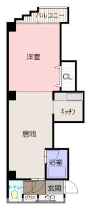 ラメール旭川 ｜北海道旭川市六条西１丁目(賃貸マンション1LDK・7階・35.23㎡)の写真 その2