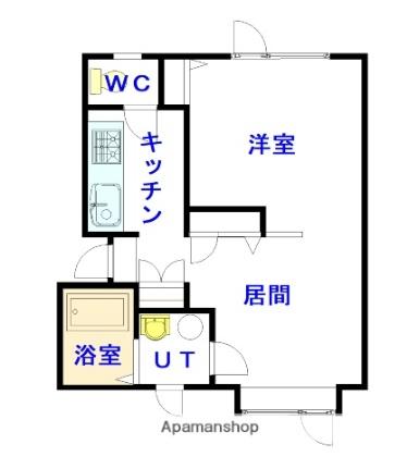 ｙｏｕトピア豊岡弐番街　Ｄ棟 105｜北海道旭川市豊岡四条５丁目(賃貸アパート1LDK・1階・34.02㎡)の写真 その2