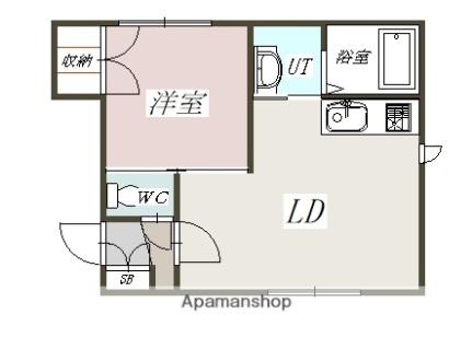 ラ・ヴィラージュ 102｜北海道旭川市住吉六条１丁目(賃貸アパート1LDK・1階・30.37㎡)の写真 その2