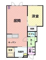 ブローテ 103 ｜ 北海道深川市北光町２丁目（賃貸アパート1LDK・1階・56.30㎡） その2