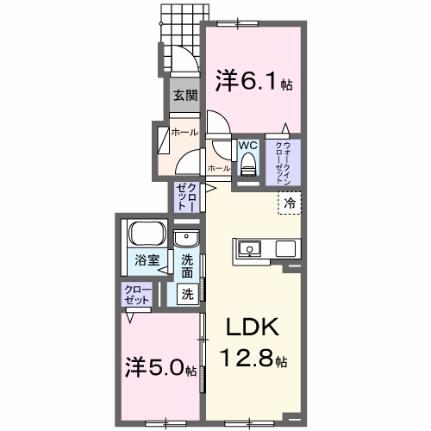 モンターニャI 101｜北海道滝川市扇町１丁目(賃貸アパート2LDK・1階・55.41㎡)の写真 その2