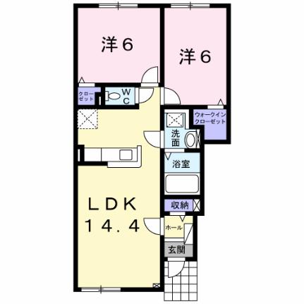 グッドファミリー 102｜北海道滝川市花月町２丁目(賃貸アパート2LDK・1階・56.21㎡)の写真 その2