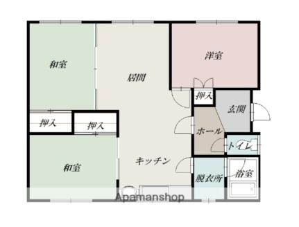 豊岡11－8戸建 B2｜北海道旭川市豊岡十一条８丁目(賃貸一戸建3LDK・1階・70.47㎡)の写真 その2