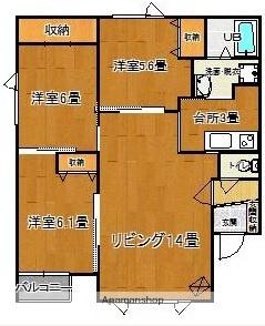 オークハイムI  ｜ 北海道帯広市東五条南１９丁目（賃貸アパート3LDK・2階・71.60㎡） その2