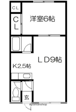 エスレイア西町 ｜北海道中川郡幕別町札内西町(賃貸アパート1LDK・1階・37.20㎡)の写真 その2