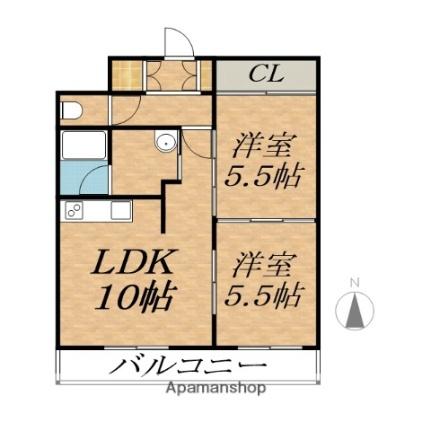 帯広マンション第1 ｜北海道帯広市東二条南１３丁目(賃貸マンション2LDK・2階・50.13㎡)の写真 その2