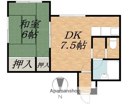 グランディール19 ｜北海道帯広市大通南１９丁目(賃貸マンション1DK・2階・29.79㎡)の写真 その2