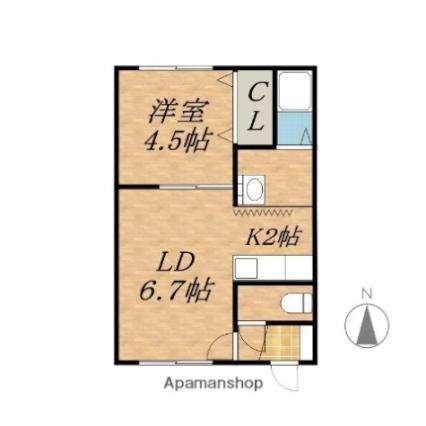 コーポ開運舘１９５_間取り_0