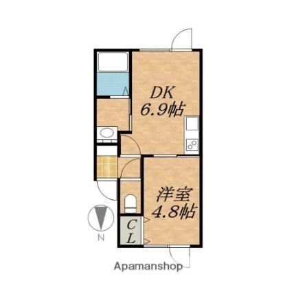 Ａｓｏｋｅｂｅｒｒｙ ｜北海道河東郡音更町宝来東町南１丁目(賃貸アパート1DK・2階・28.92㎡)の写真 その2