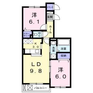 グラース・ド・アビタシオン 202｜北海道江別市若草町(賃貸アパート2LDK・2階・55.54㎡)の写真 その2