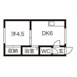 ノースシティ厚別 B202｜北海道札幌市厚別区厚別中央三条２丁目(賃貸アパート1DK・2階・24.75㎡)の写真 その2