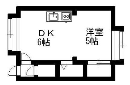北海道札幌市厚別区厚別南２丁目(賃貸アパート1DK・2階・18.40㎡)の写真 その2