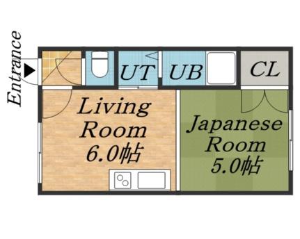 ホワイトコート7 6｜北海道札幌市白石区栄通７丁目(賃貸アパート1DK・1階・24.28㎡)の写真 その2