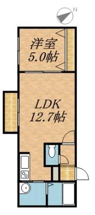 クラリス東札幌II 406｜北海道札幌市白石区東札幌六条６丁目(賃貸マンション1LDK・4階・43.23㎡)の写真 その2