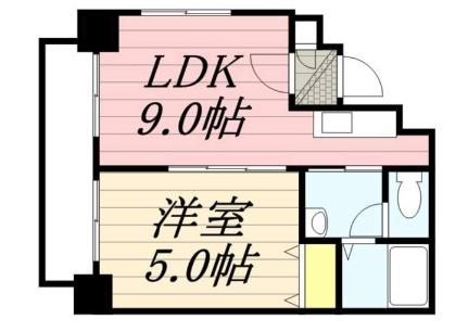 アルカディア参番館 603｜北海道札幌市豊平区豊平四条１１丁目(賃貸マンション1LDK・6階・32.63㎡)の写真 その2