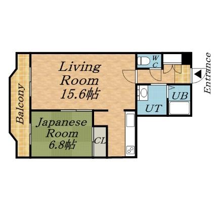 セルシオ11 0602｜北海道札幌市白石区本通１１丁目南(賃貸マンション1LDK・6階・44.00㎡)の写真 その2