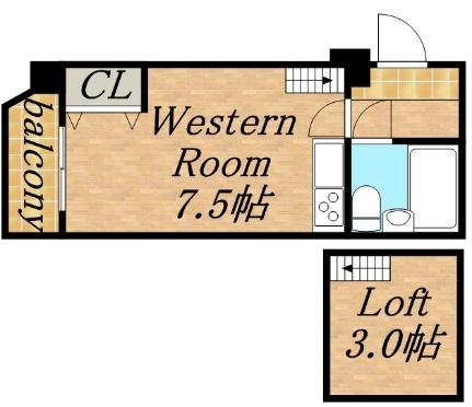 オパス南5条 206｜北海道札幌市中央区南五条東１丁目(賃貸マンション1R・2階・23.10㎡)の写真 その2