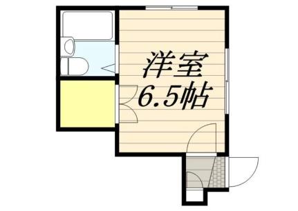 コーポ鶴 207 ｜ 北海道札幌市北区北二十一条西６丁目（賃貸アパート1R・2階・18.63㎡） その2