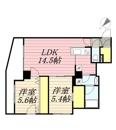 スペチアーレ麻生 902｜北海道札幌市北区麻生町５丁目(賃貸マンション2LDK・9階・56.70㎡)の写真 その2