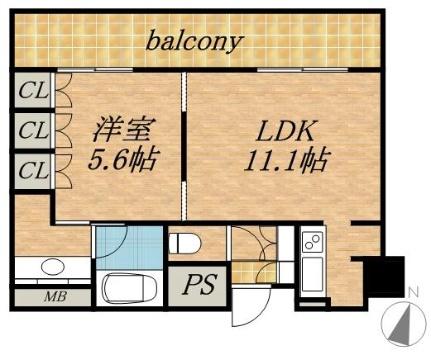 ラフィネタワー札幌南3条 2310 ｜ 北海道札幌市中央区南三条東３丁目（賃貸マンション1LDK・23階・39.32㎡） その2