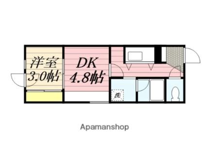 メニーズコート創成タウン　Ｄ棟 405｜北海道札幌市東区北二十条東１丁目(賃貸マンション1DK・4階・26.30㎡)の写真 その2