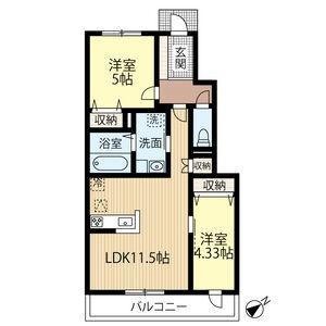 Ａｔｌａｎｔｉｓ　Ｓｈｉｎｋａｗａ 105｜北海道札幌市北区新川西四条３丁目(賃貸アパート2LDK・1階・51.28㎡)の写真 その2