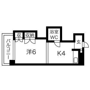 エルムハイデンス 303｜北海道札幌市北区北十三条西４丁目(賃貸マンション1DK・3階・19.09㎡)の写真 その2