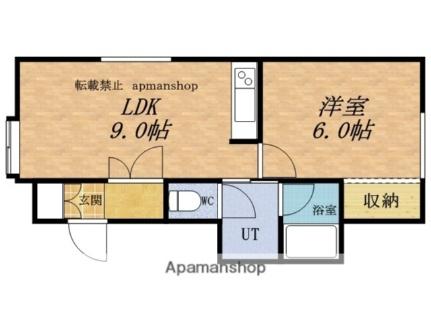 Ｙ2ＫプラスII 201 ｜ 北海道小樽市緑１丁目（賃貸アパート1DK・2階・36.68㎡） その2