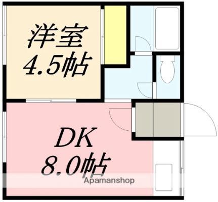 シティハイムシェスタ 102 ｜ 北海道小樽市桂岡町（賃貸アパート1DK・1階・25.00㎡） その2