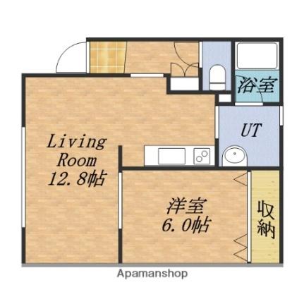 北海道小樽市新光２丁目(賃貸アパート1LDK・2階・43.50㎡)の写真 その2