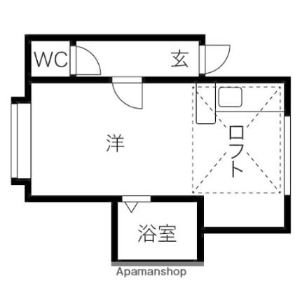 ハーバーライトII 203｜北海道小樽市長橋１丁目(賃貸アパート1R・2階・17.03㎡)の写真 その2