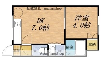 ドリームヒルズ 202｜北海道小樽市入船３丁目(賃貸アパート1DK・3階・23.49㎡)の写真 その2