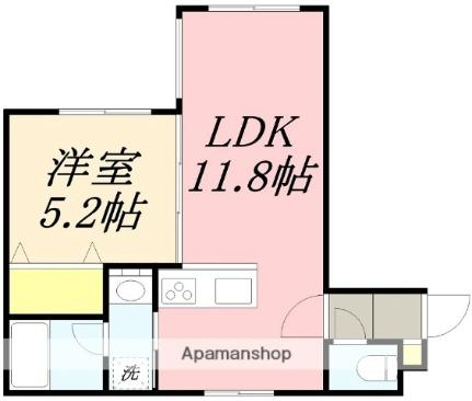 ＡＮＮＥＸ（アネックス） 101 ｜ 北海道小樽市富岡２丁目（賃貸マンション1LDK・1階・34.91㎡） その2