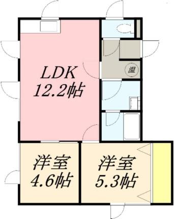 和楽一 101｜北海道小樽市新光４丁目(賃貸アパート2LDK・1階・48.44㎡)の写真 その2