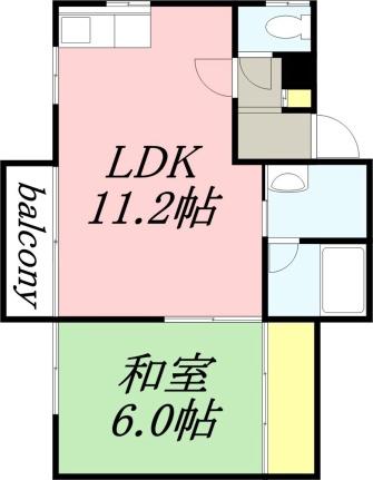 ラックハウス 101｜北海道小樽市最上１丁目(賃貸アパート1LDK・1階・33.00㎡)の写真 その2