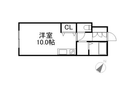 中の島コスモハイツ 00103｜北海道札幌市豊平区中の島一条４丁目(賃貸マンション1K・1階・23.43㎡)の写真 その2