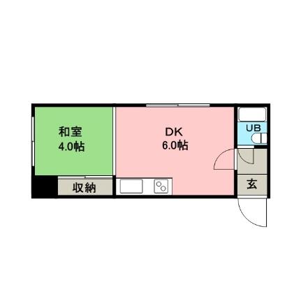 澤山ハイツ 7｜北海道札幌市白石区東札幌四条２丁目(賃貸アパート1DK・2階・22.64㎡)の写真 その2