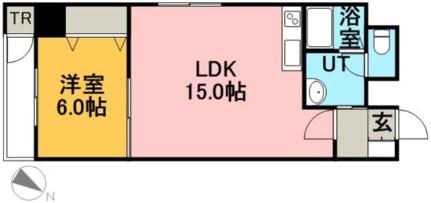 アムール本通3丁目 602｜北海道札幌市白石区本通３丁目北(賃貸マンション1LDK・6階・43.74㎡)の写真 その2