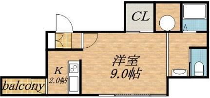 ＡＮＮＴＳ（アンツ） 401｜北海道札幌市豊平区中の島一条３丁目(賃貸マンション1LDK・4階・35.00㎡)の写真 その2