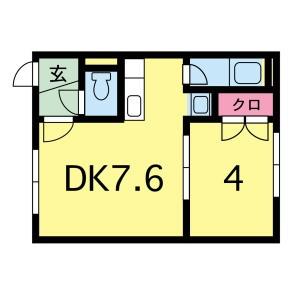 グランベルプライムハウス 202｜北海道札幌市豊平区美園六条８丁目(賃貸アパート1DK・3階・24.30㎡)の写真 その2