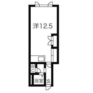 エクセレンス5・6 202｜北海道札幌市豊平区月寒東五条６丁目(賃貸アパート1R・2階・23.20㎡)の写真 その2