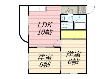 スカイハイツ 0503｜北海道札幌市白石区中央二条５丁目(賃貸マンション2LDK・5階・43.40㎡)の写真 その2