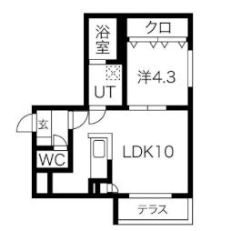 南平岸駅 4.8万円