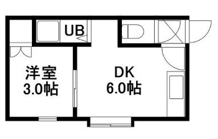 ライフステージ栄通 106｜北海道札幌市白石区栄通１５丁目(賃貸アパート1DK・2階・19.44㎡)の写真 その2