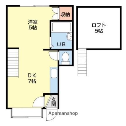 クレストハイツ 205｜北海道札幌市東区北三十三条東６丁目(賃貸アパート1DK・2階・26.40㎡)の写真 その2