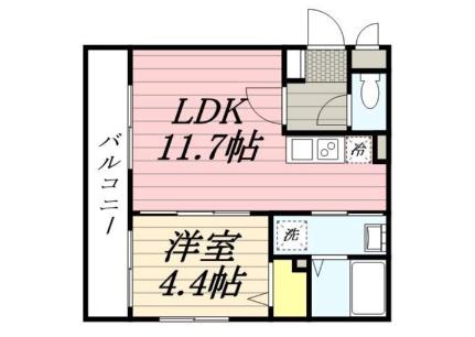 ＡＬＢＡ　ＧＲＡＮＤＥ麻生 405｜北海道札幌市北区北三十六条西６丁目(賃貸マンション1LDK・4階・35.21㎡)の写真 その2