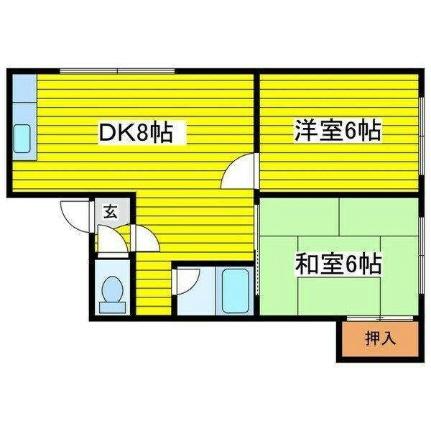 ハウス18 301｜北海道札幌市東区北十八条東８丁目(賃貸アパート2DK・3階・40.00㎡)の写真 その2