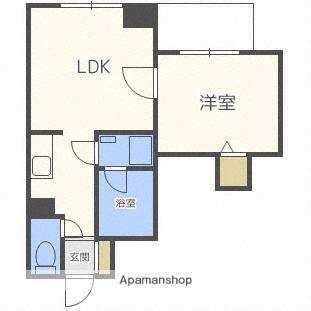 ＮＲＫライオンズプラザ植物園 403｜北海道札幌市中央区北六条西１３丁目(賃貸マンション1LDK・4階・36.39㎡)の写真 その2